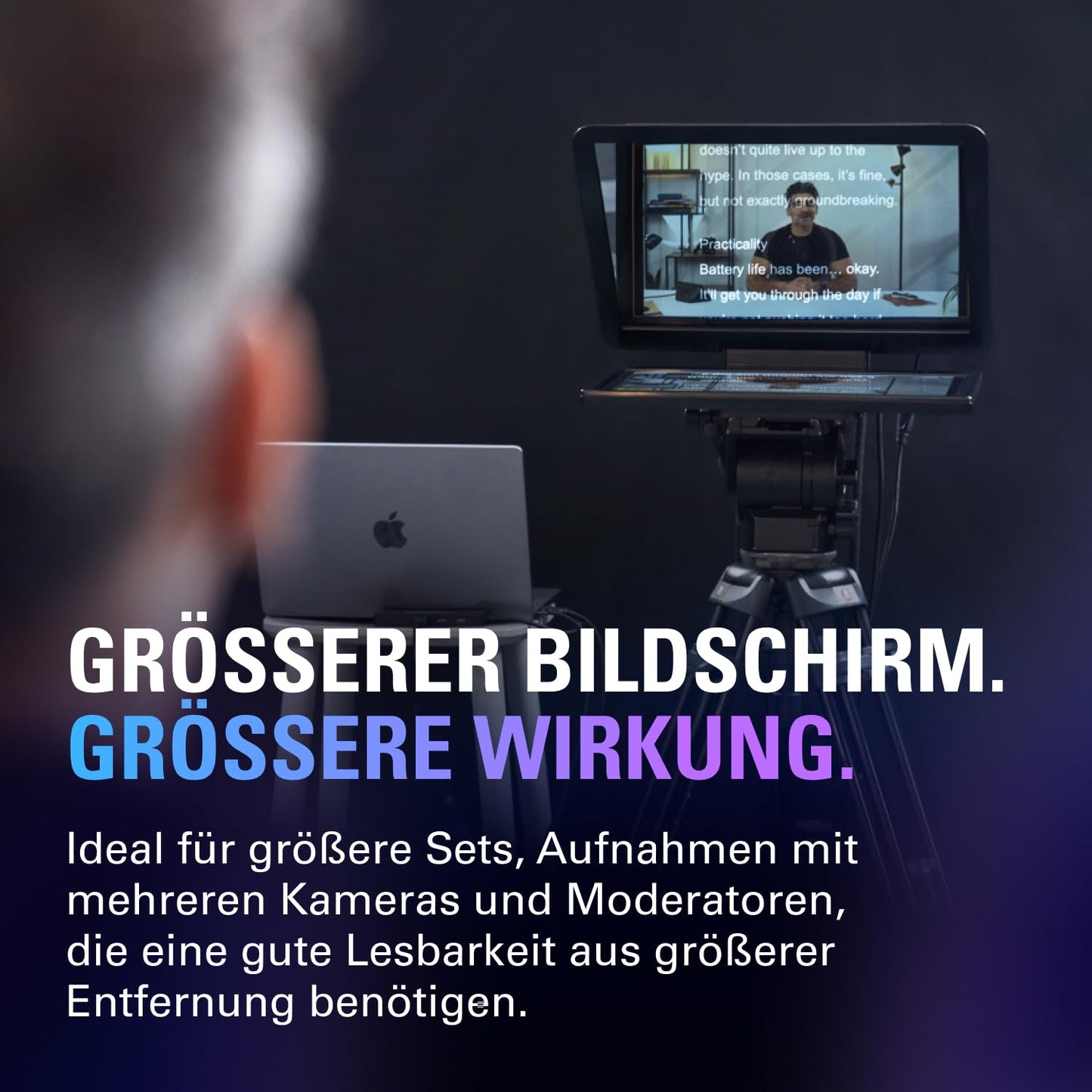 Elgato Prompter XL, full-size teleprompter, removable - 20WAG9901