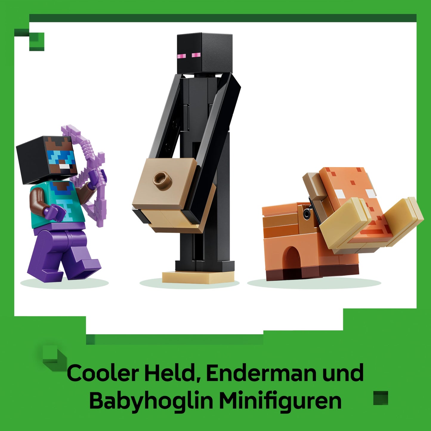LEGO Minecraft Journey through Nether and End Portal - Children's toy with heroes, Enderman and Baby Hoglin figures - Set with Minecraft figure - Gamer gift for boys and girls aged 7 and up - 21584