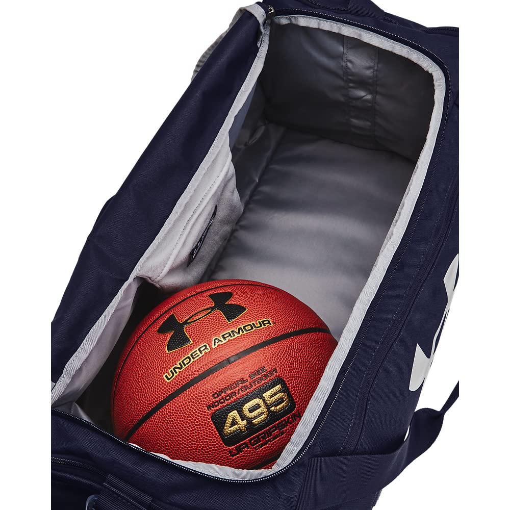 Ua Unisex Ua Undeniable 5.0 Duffle Md Midnight Navy / Midnight Navy / Metallic Silver Osfm - 1369223