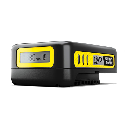 Kärcher Battery Power 18/25, 18 Vor 36 V, 2.5 Ah (Energy consumption 45 Wh, real-time battery display, lithium-ion battery, extremely robust, temperature management, splash water protected, automatic storage mode) - 2.445-034.0