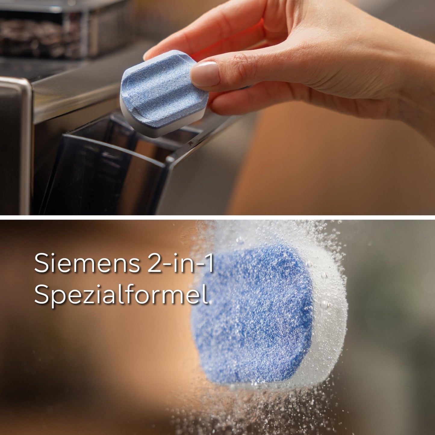 Siemens Multipack TZ80003A, 10 cleaning tablets, 6 descaling tablets, suitable for fully automatic coffee machines from the EQ series, as well as fully automatic built-in machines