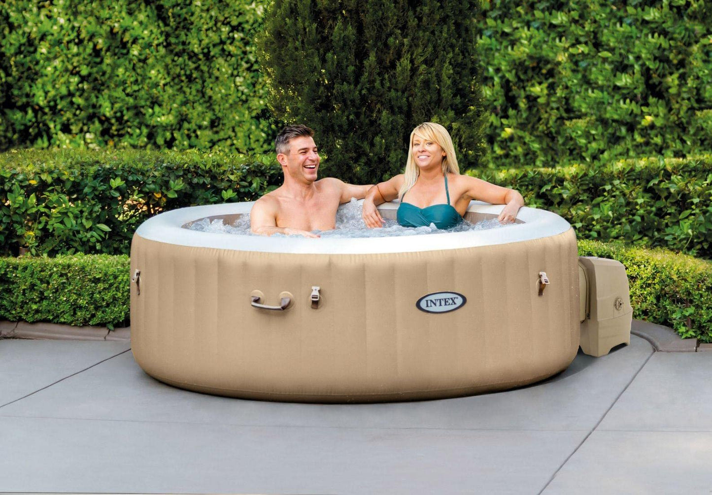 Intex whirlpool, beige, Ø 196 x 71 cm - 28426