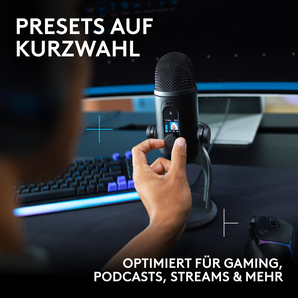 Logitech G Blue Yeti 2 USB-Microfon pentru Gaming, Streaming și Creatori - 988-000591