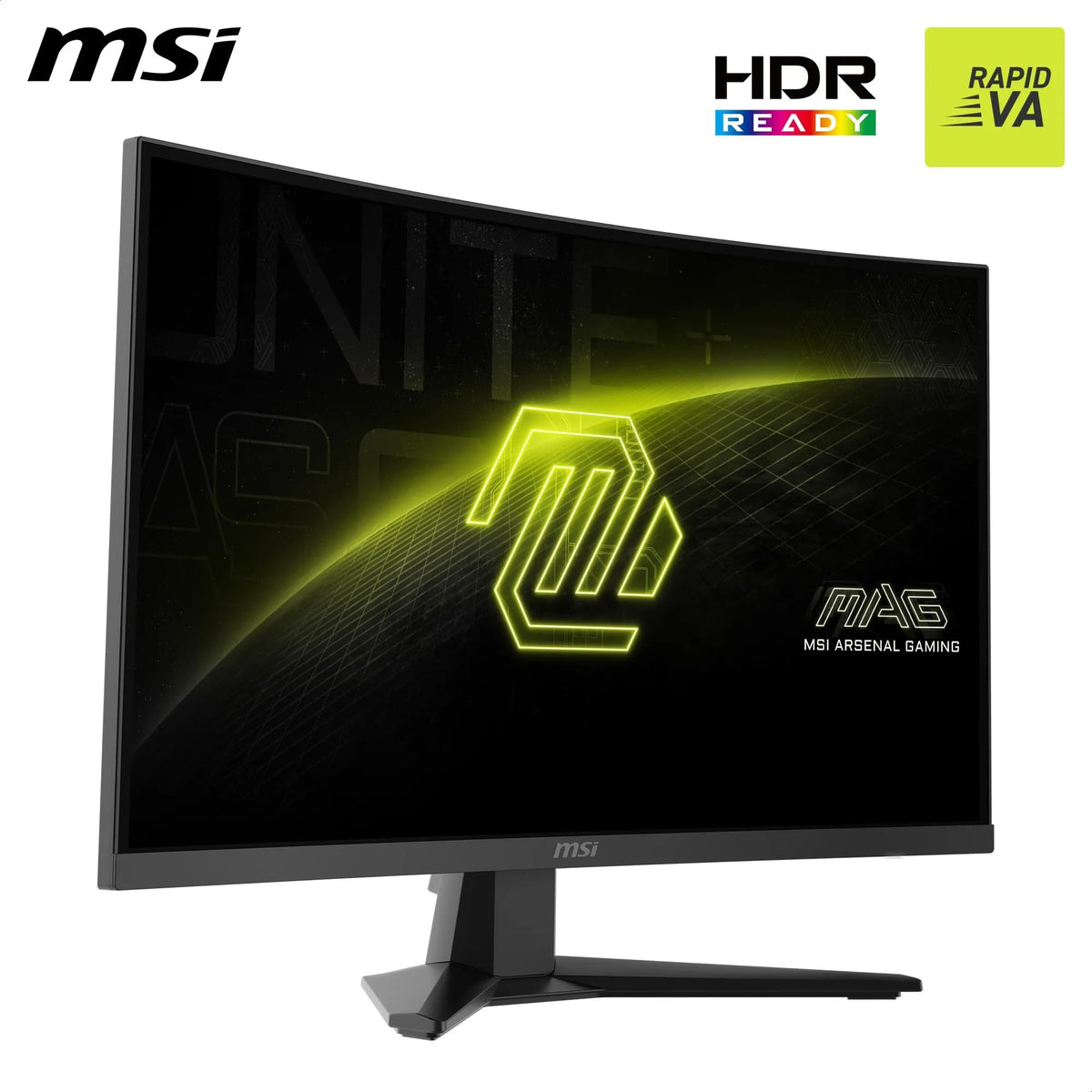 MSI MAG 275CQF E18 Monitor de gaming WQHD de 27 inch cu 1500R, 2560 x 1440 Rapid VA, 180 Hz, 0,5 ms, compatibil HDR, Eye Care, HDMI 2.0b, DP 1.4a, fără ramă, ajustabil pe înclinare, suport VESA, negru - 4711377289573