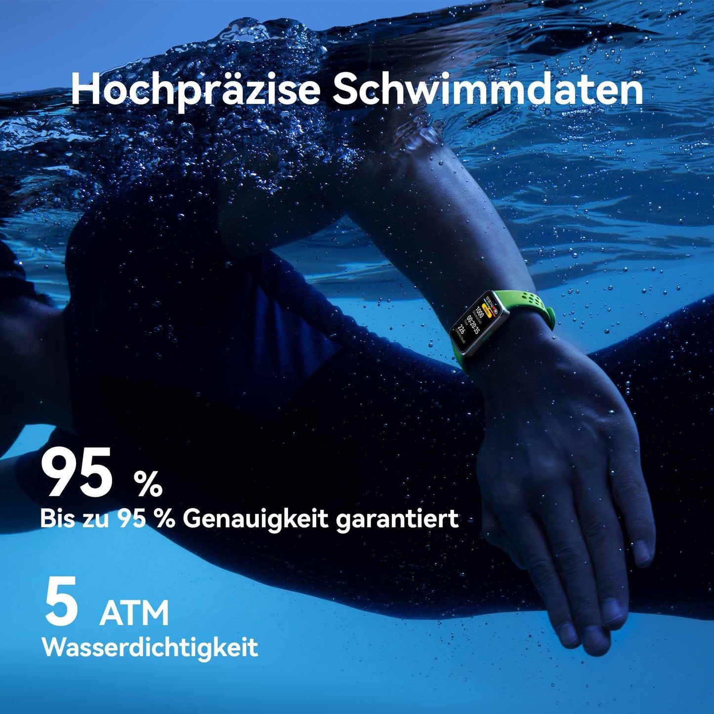 HUAWEI Band 10 Smartwatch, AI-Powered Fitness Tracking, Professional Sleep Analysis, Up to 14 Days Battery Life, Slim Aluminum Alloy Body, for iOS & Android, Green - Nora-B29F