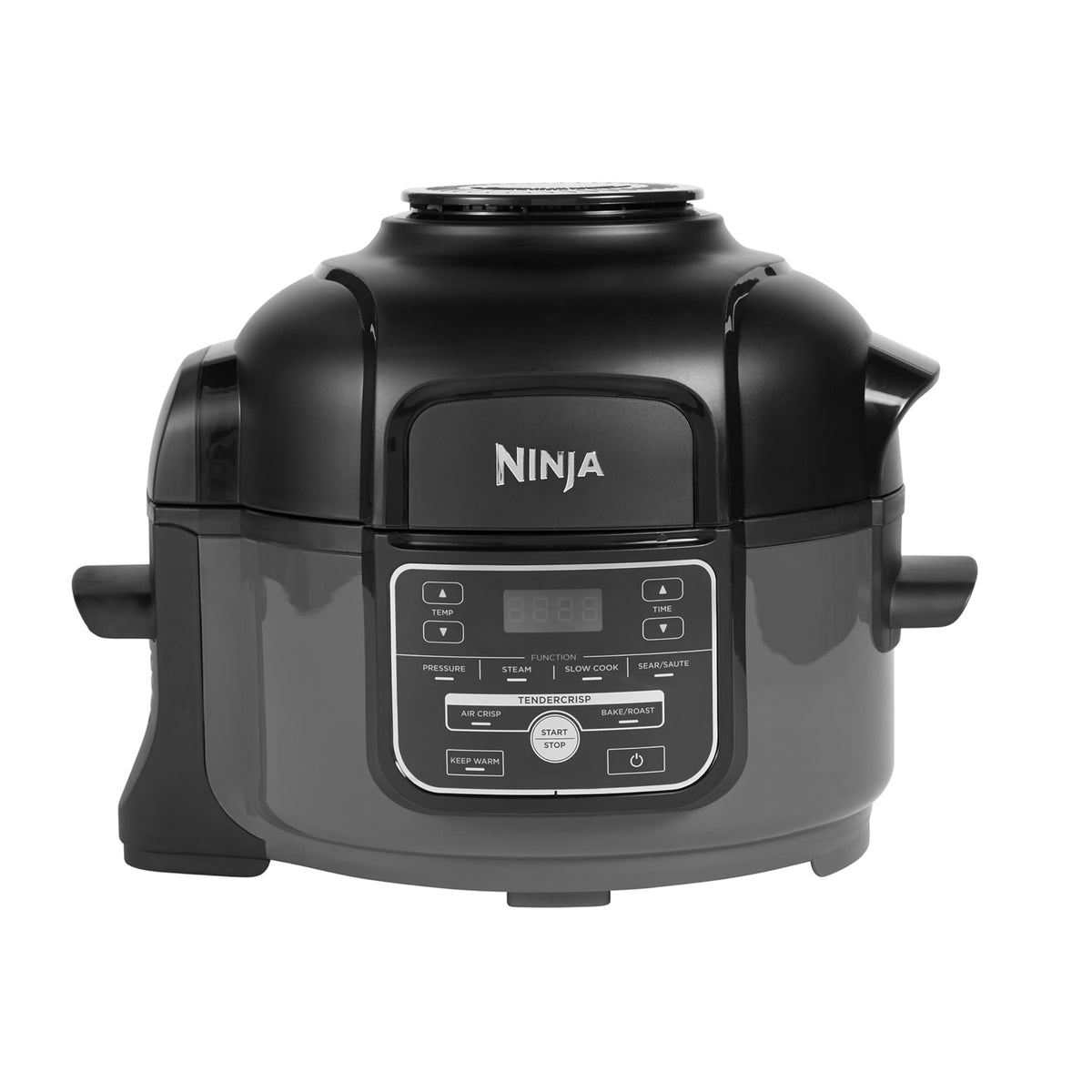 Ninja Foodi MINI Multicooker, 4.7L, 6-in-1 Multicooker, Pressure Cooker, Air Fryer, Slow Cooker, 1460W, Gray/Black OP100EU