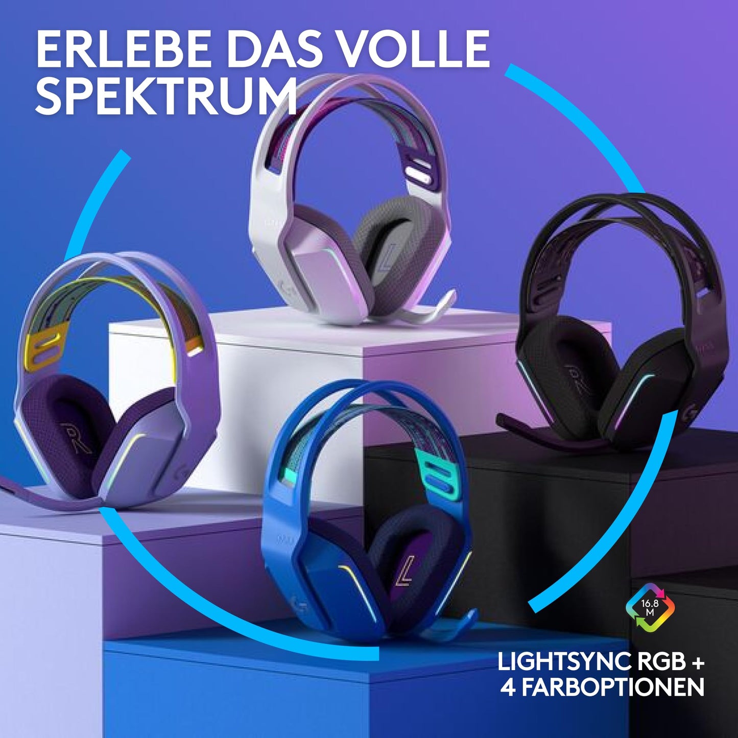 Logitech G305 Lightspeed wireless gaming mouse + Logitech G733 Lightspeed wireless gaming headset with headband