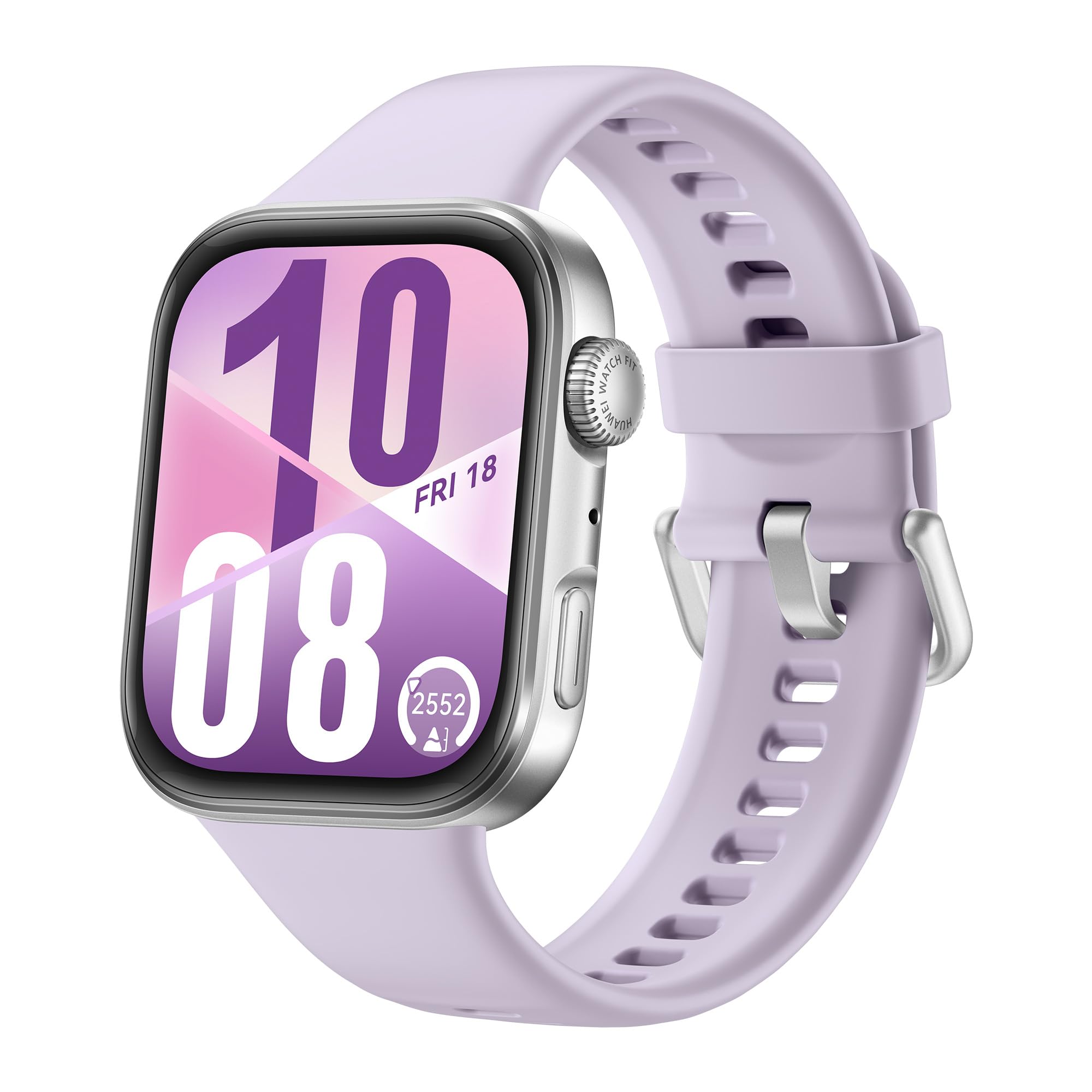 HUAWEI Watch FIT 4 Smartwatch, GPS, Fitness Tracker with Sleep Tracking, Health Management, 2000 Nits, Up to 10 Days Battery Life, 5 ATM, Compatible with Android & iOS, Purple - Seiya-B19F