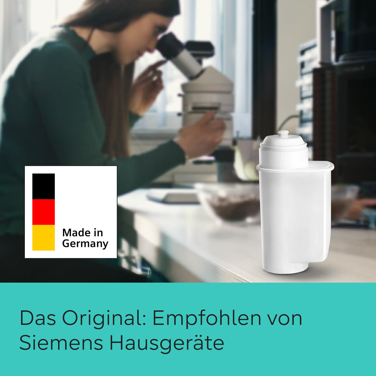 Siemens BRITA Intenza Wasserfilter TZ70063A, 6 bucăți, reduce conținutul de calcar din apă, compatibil cu espressoarele din seria EQ, precum și cu espressoarele integrate.