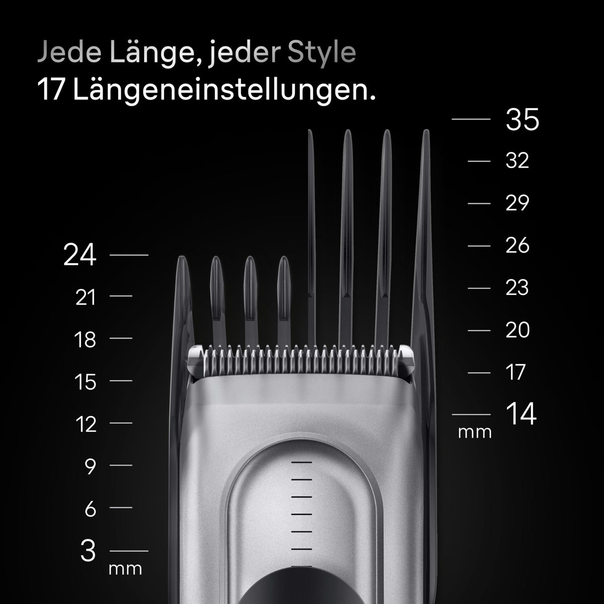 Braun Hair Clipper Series 7, Hair Clipper for Men, HC7590, Gray