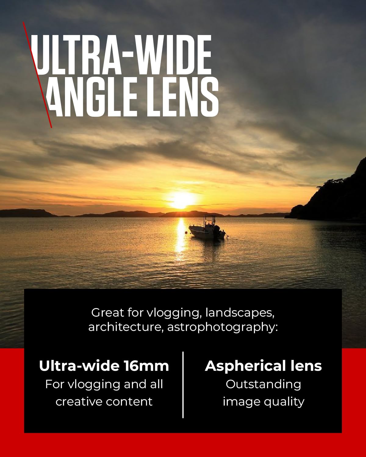 Canon RF Lens 16mm F2.8 STM – Ultra Wide Angle Prime Lens for Vlogging & Landscape Photography | Compatible with EOS R System - 5051C005