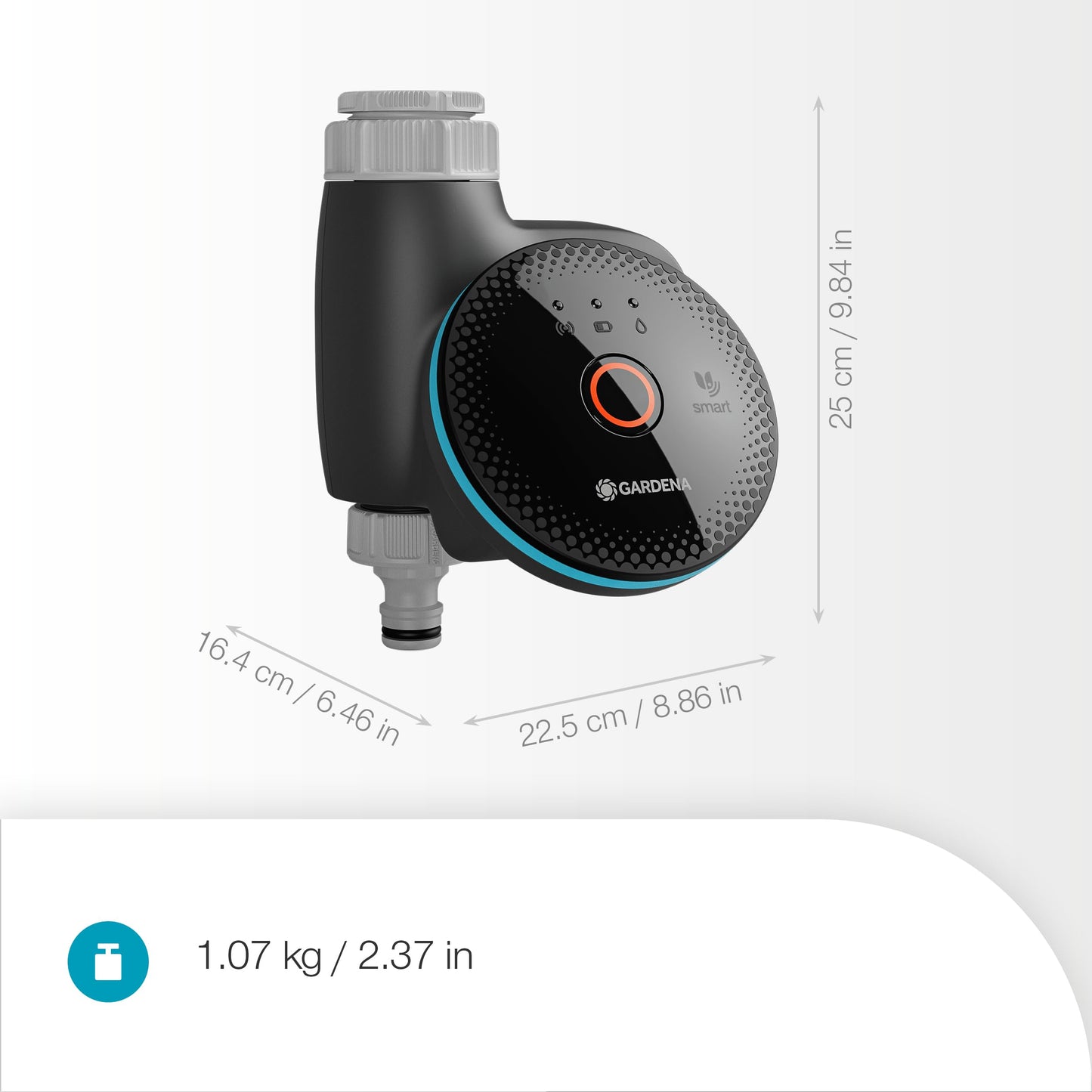 Gardena smart Sensor Control Set irrigation control; smart: data-controlled irrigation*, smart home integration*, soil moisture sensor included, high-quality valve technology (19045-20)