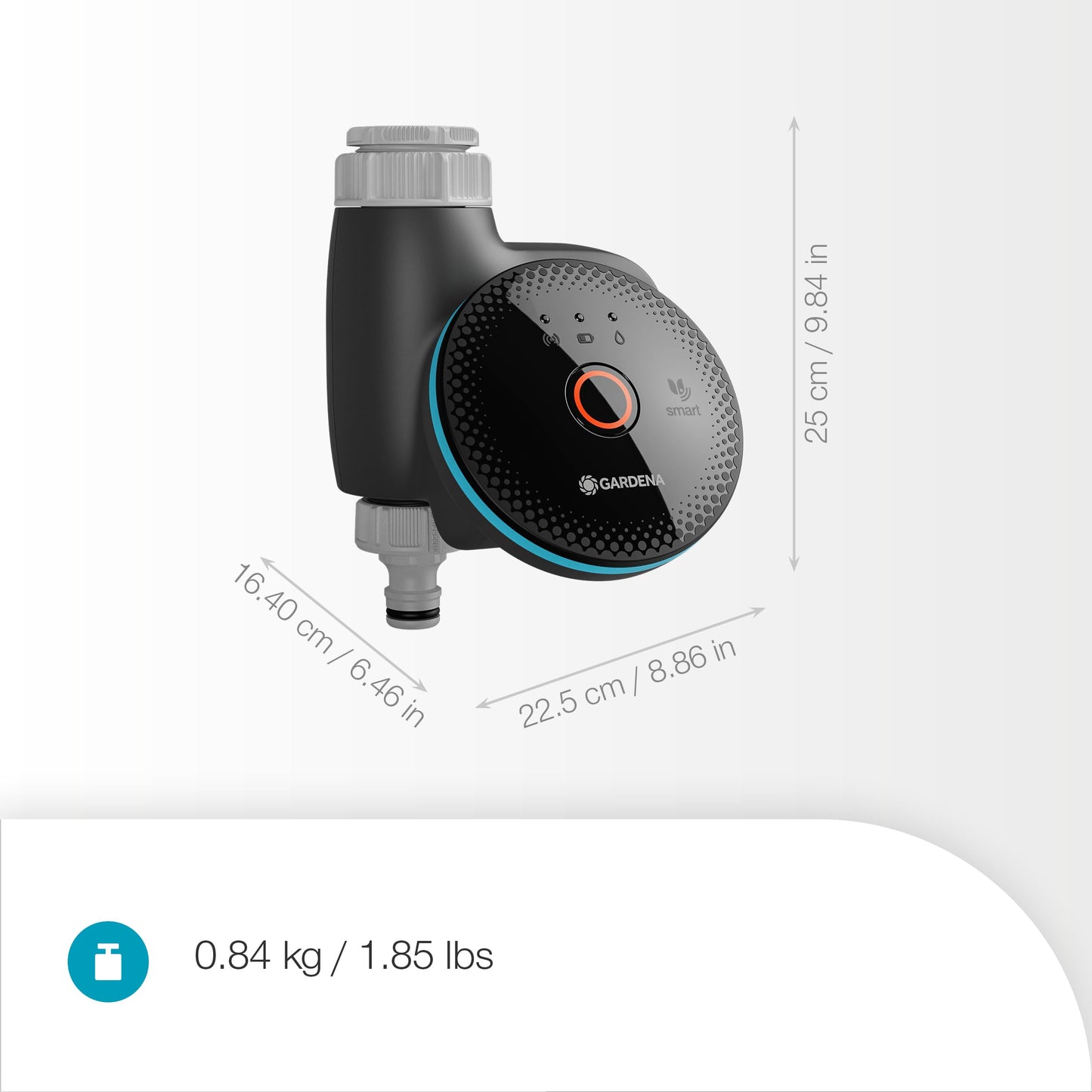 Gardena smart Water Control Set irrigation control; smart: data-controlled irrigation*, smart home integration*, clever irrigation, high-quality valve technology (19043-20)