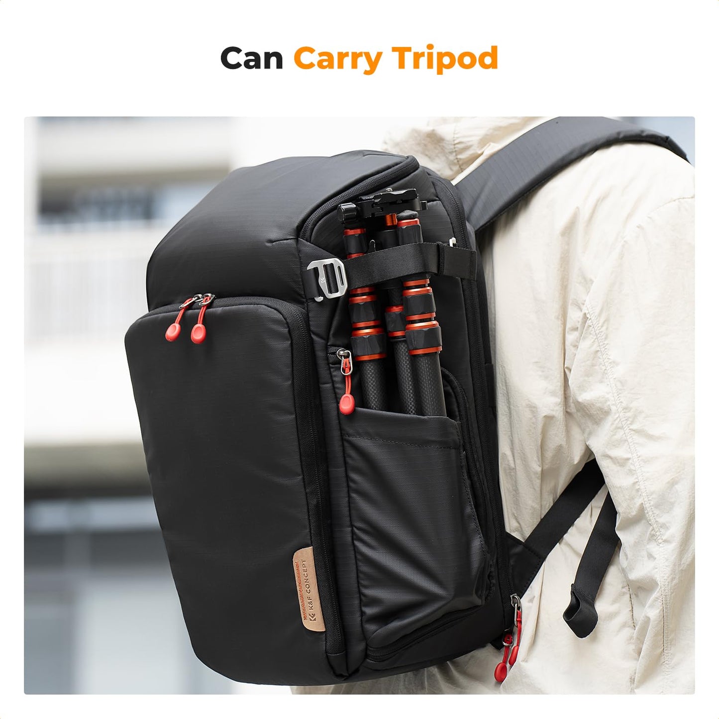 K&F CONCEPT Camera Backpack, Photo Backpack for Photographers, Camera Backpack with 15.6 Inch Laptop Compartment, Compatible with Canon/Nikon/Sony/DJI Mavic Drone (Alpha Backpack 25L) - KF13.128V6