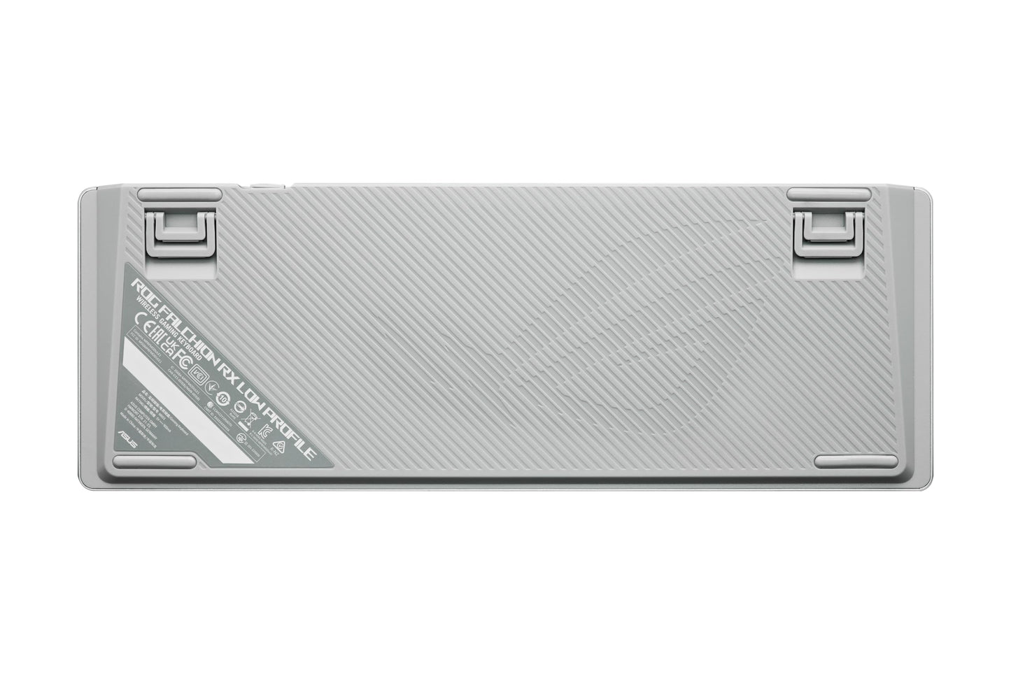 ASUS ROG Falchion RX Low Profile 65% Wireless Gaming Keyboard (QWERTY Layout, ROG RX Low Profile Optical Switches, Bluetooth, 2.4GHz RF Wireless, Wired USB, MacOS Compatible, White) - 90MP03EC-BKDA10
