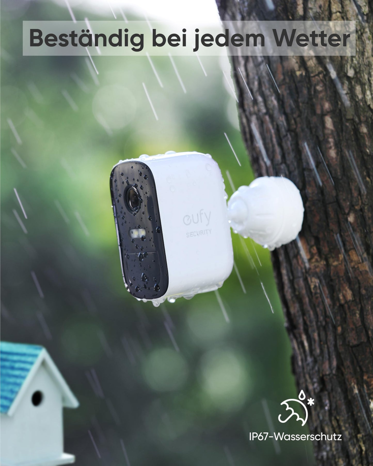 eufy Security eufyCam 2C, outdoor surveillance camera, 180 day battery, HD 1080p, IP67 weatherproof, night vision, compatible with HomeKit and solar panel, set 2+1, local storage
