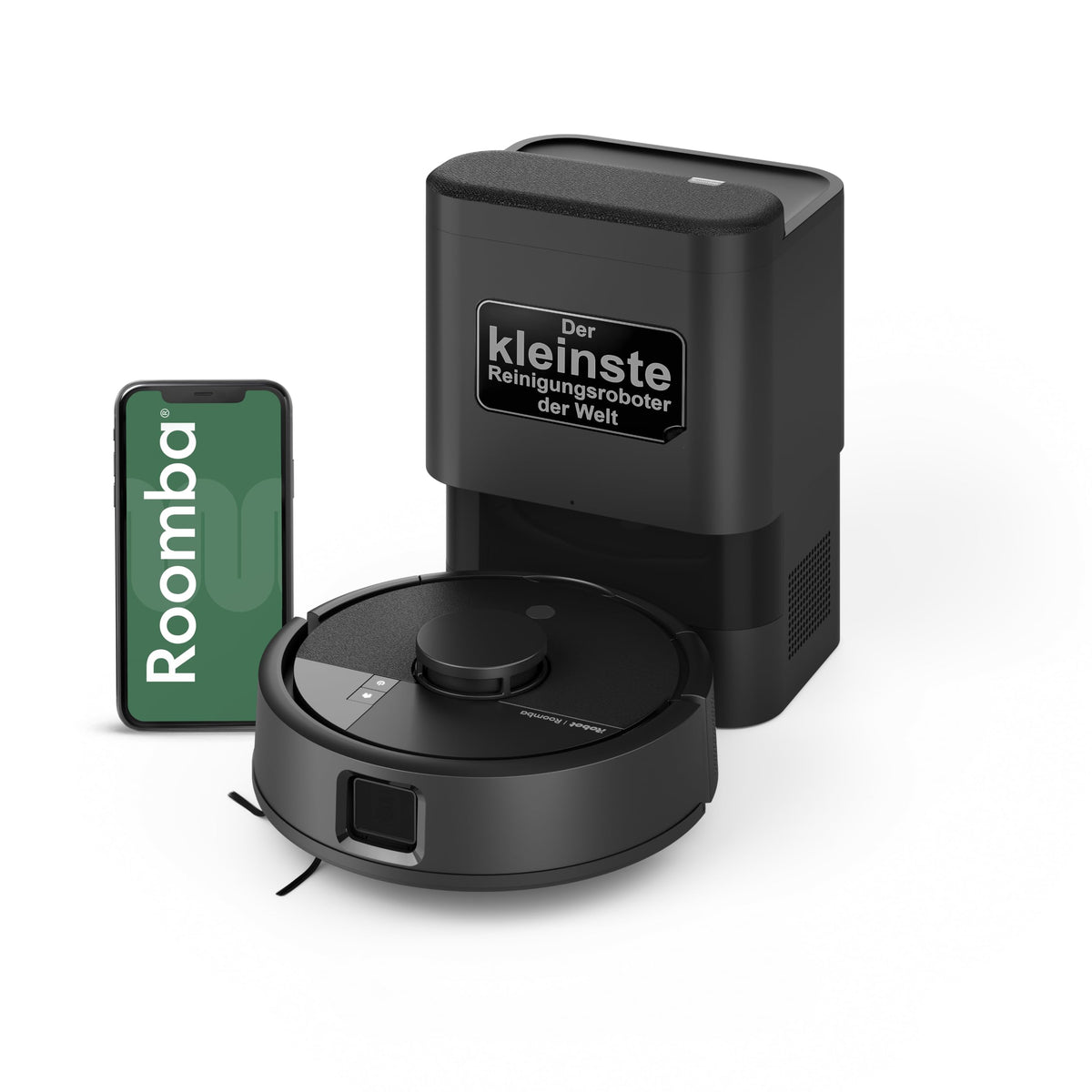 iRobot Roomba Mini Vacuum Robot with Mopping Function, AutoEmpty Base, LiDAR - F155040