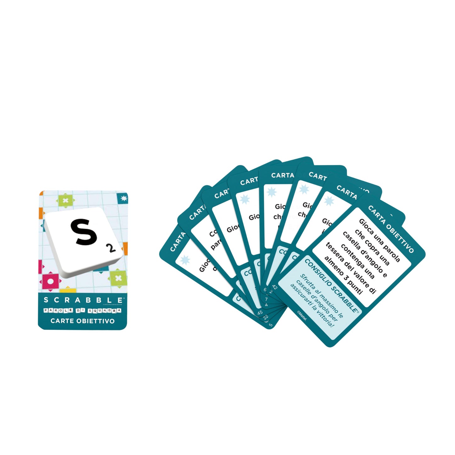 Mattel Games Scrabble Two in One, Version: Italian, HXW03