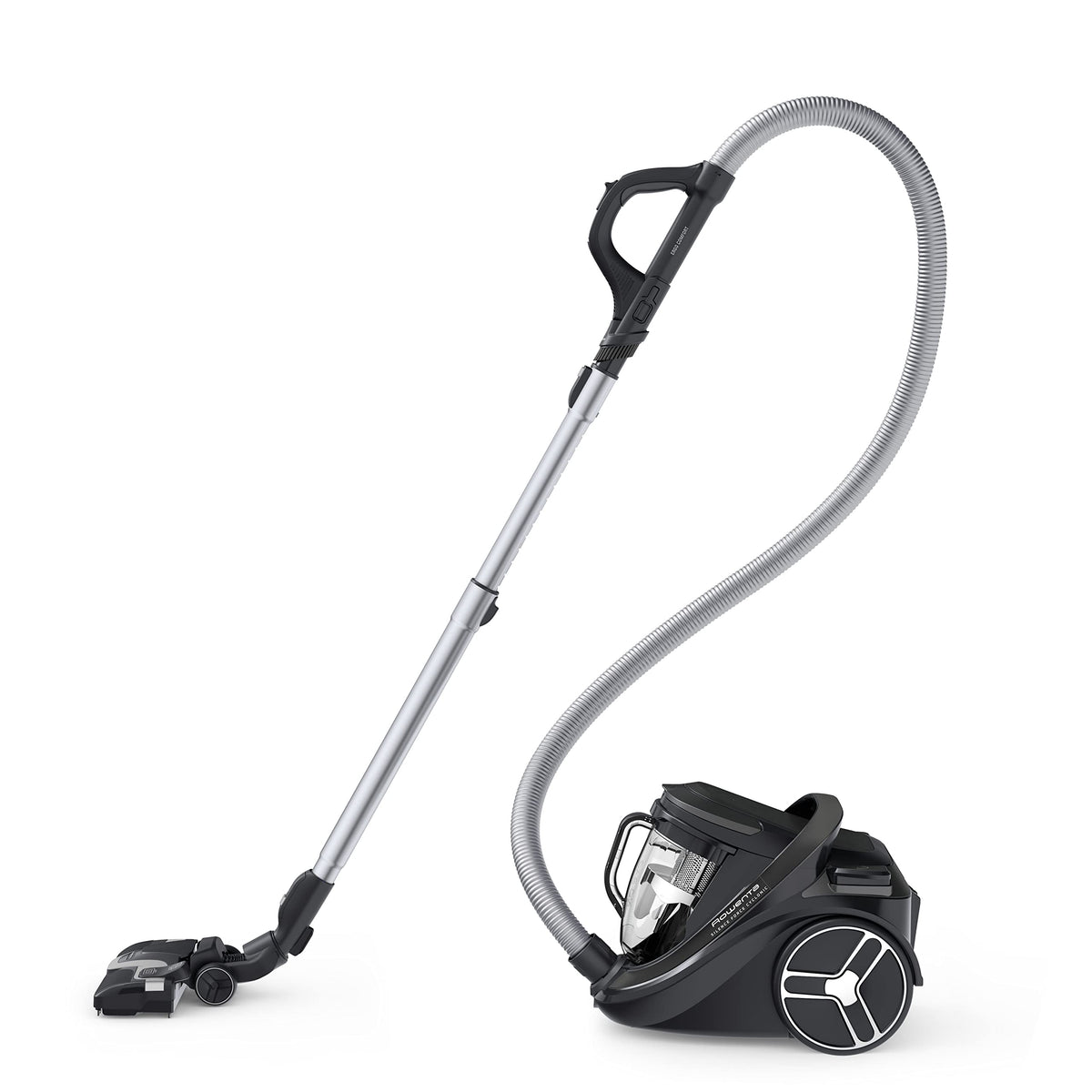 Rowenta Silence Force Cyclonic Effitech bagless vacuum cleaner, suitable for parquet, high suction power, low energy consumption, HEPA filtration, 2.5l XXL capacity, 12m action radius, black, RO7935 - RO7935EA