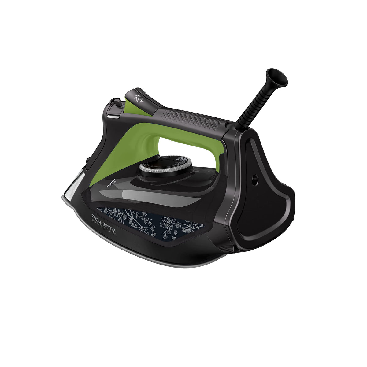 Rowenta Eco Intelligence Fier de călcat cu aburi, 2700 Watt, eliberare continuă a aburului: 45 g/min., impuls de abur: 180 g/min., talpă Laser Microsteam400 HD 3De, funcție anti-picurare, negru/verde, DW6330 - DW6330D1