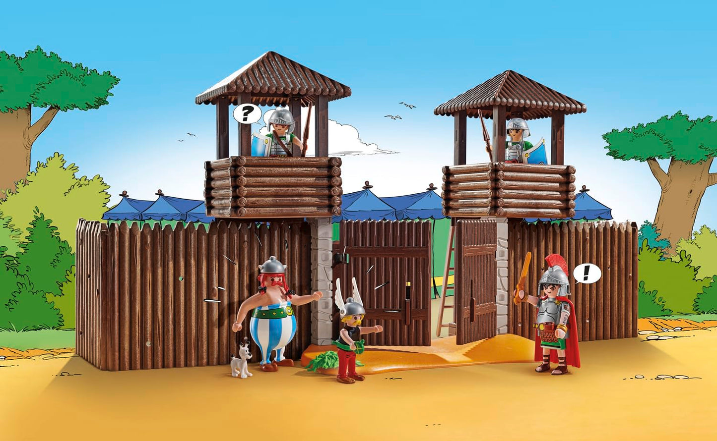PLAYMOBIL Asterix 71542 Roman camp, exciting conquest of the camp by the Gauls, including a magic potion for more physical strength, detailed toy for children aged 5 and over