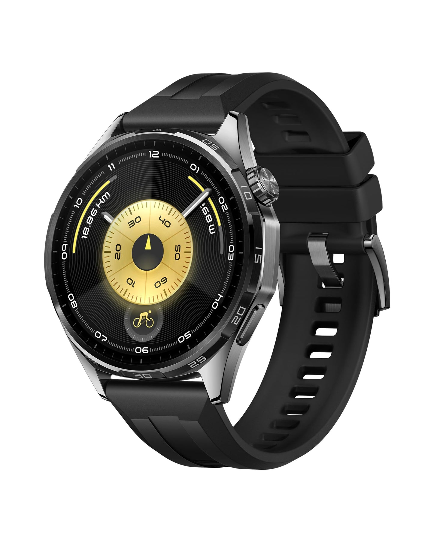 HUAWEI Watch GT 6 Smartwatch, GPS, 1.47" AMOLED display, up to 21 days battery, cycling, 100+ sports modes, compatible with Android™ & iOS, health monitoring, emotional well-being, black, 46mm - Atum-B19F