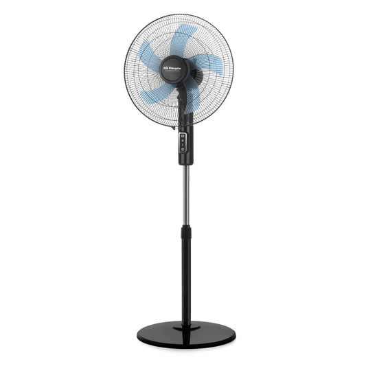Orbegozo SF 1140 Pedestal Fan 3 Speed Quiet Swivel Head Height Adjustable 45W Black