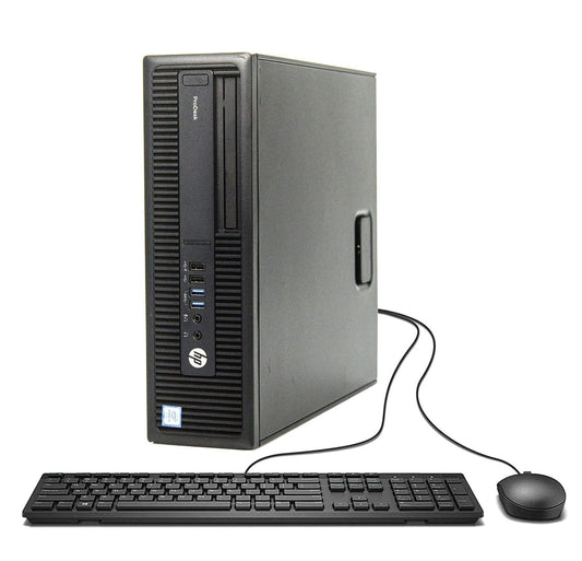 HP Prodesk 600 G2 SFF Desktop PC, Intel Core i5-6500, 8GB RAM, 256GB SSD, US Keyboard, WiFi, Bluetooth, Windows 11 Pro (Refurbished)