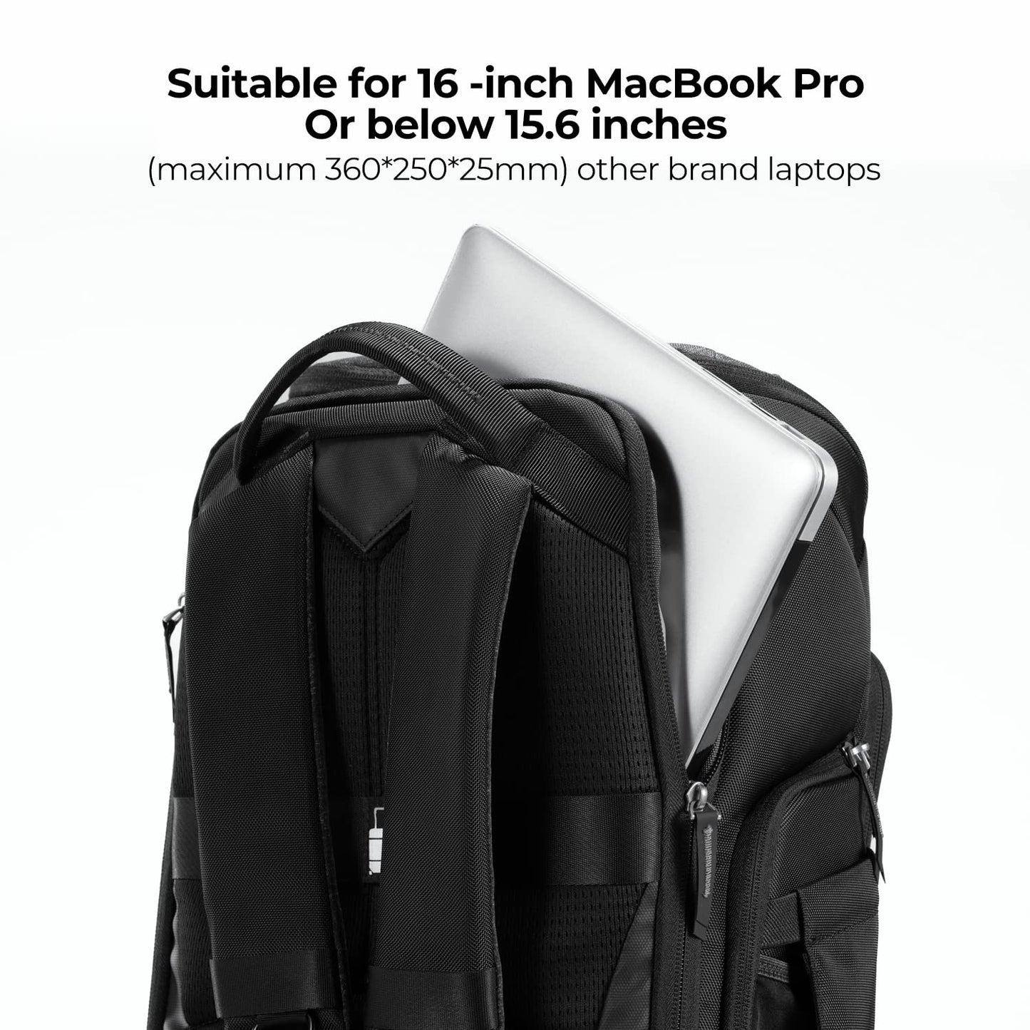 K&F CONCEPT camera backpack, photo backpack for photographers, camera backpack with 15.6 inch laptop compartment, compatible for Canon/Nikon/Sony/DJI Mavic Drone (Alpha Backpack 25L), gray - KF13.128V3