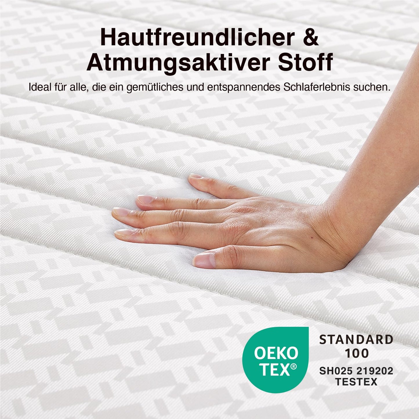 Novilla mattress H3/H4 7-zone cold foam mattress 90x200 | Various sizes & heights | Breathable cover, washable at 60° Oeko-Tex & CertiPUR-US Certified | Roll mattress 12 cm - N-B-M01909-12-90L-EU-N2