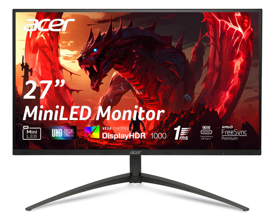 Acer Nitro XV275KP5 Gaming Monitor 27 Inch (68.6 cm) 4K, 320Hz DFR - UM.HX5EE.501
