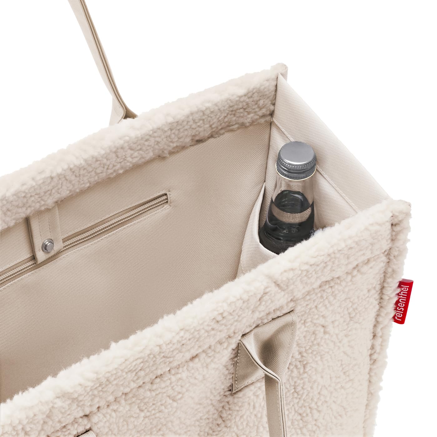 reisenthel daily shopper teddy sand – modern, straightforward shopper for every occasion - practical handbag, large enough for your purchases and everyday items - DN1042