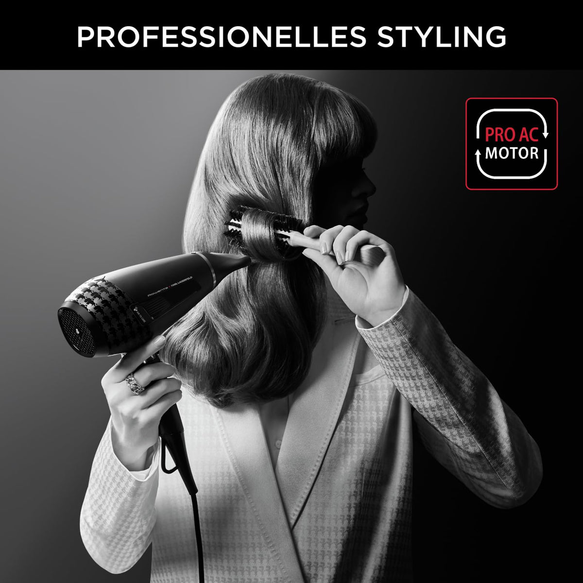 Rowenta x Karl Lagerfeld K/Pro Stylist, uscător de păr, rapid, CV888L