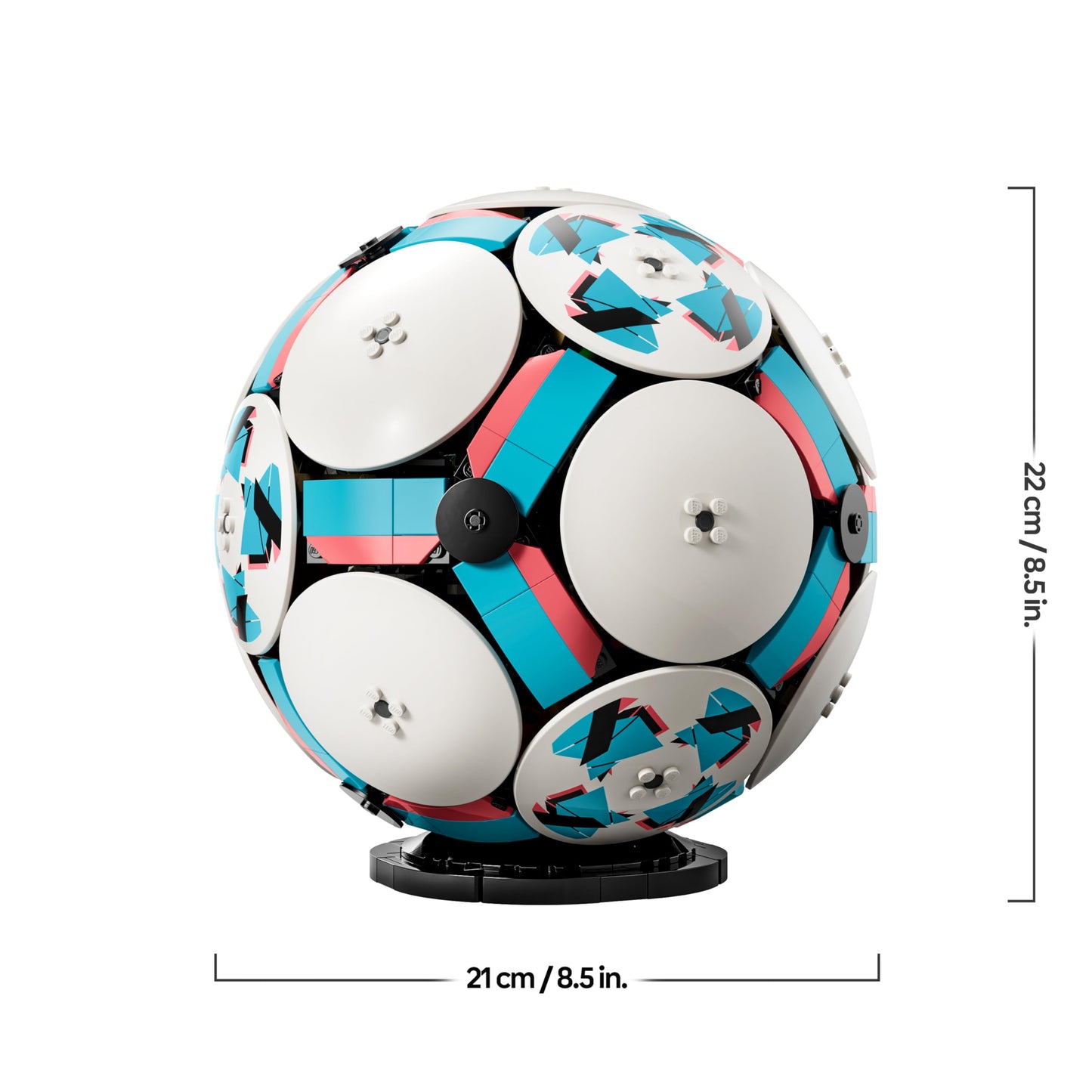 LEGO Editions football toy - 3D model building with interactive miniature stadium - birthday gift for boys and girls aged 10 and over as well as adult sports fans - 43019