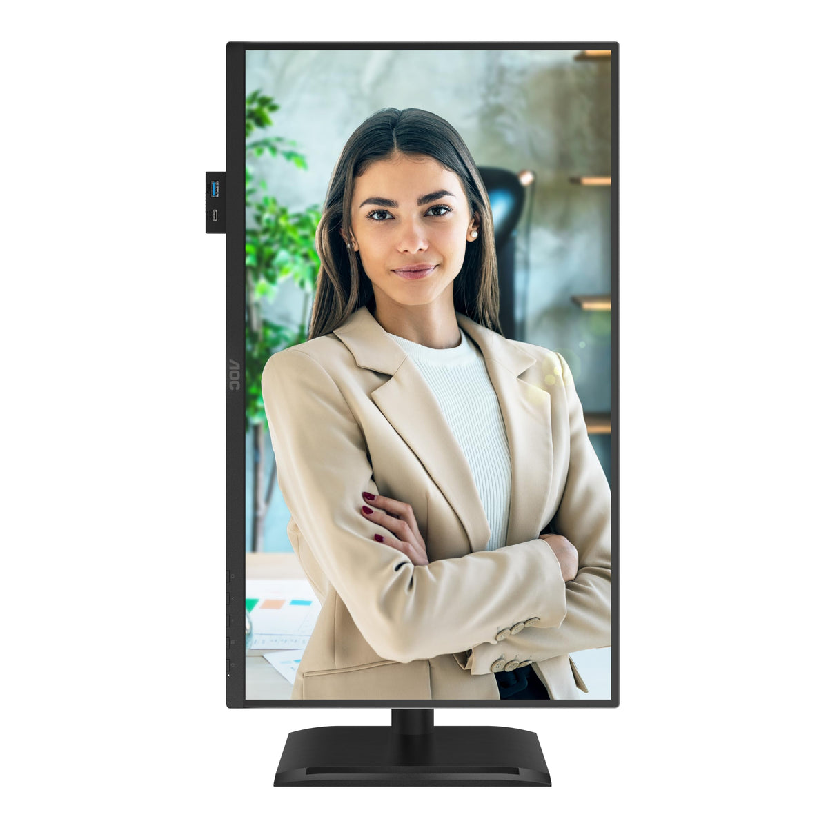 AOC 24P4U 24 Inch FHD USB Hub Monitor