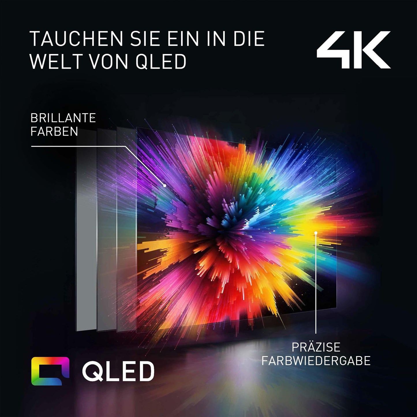 Panasonic Premium TV-55W85BEZC, 55 inch television 4K Ultra HD QLED, Fire TV