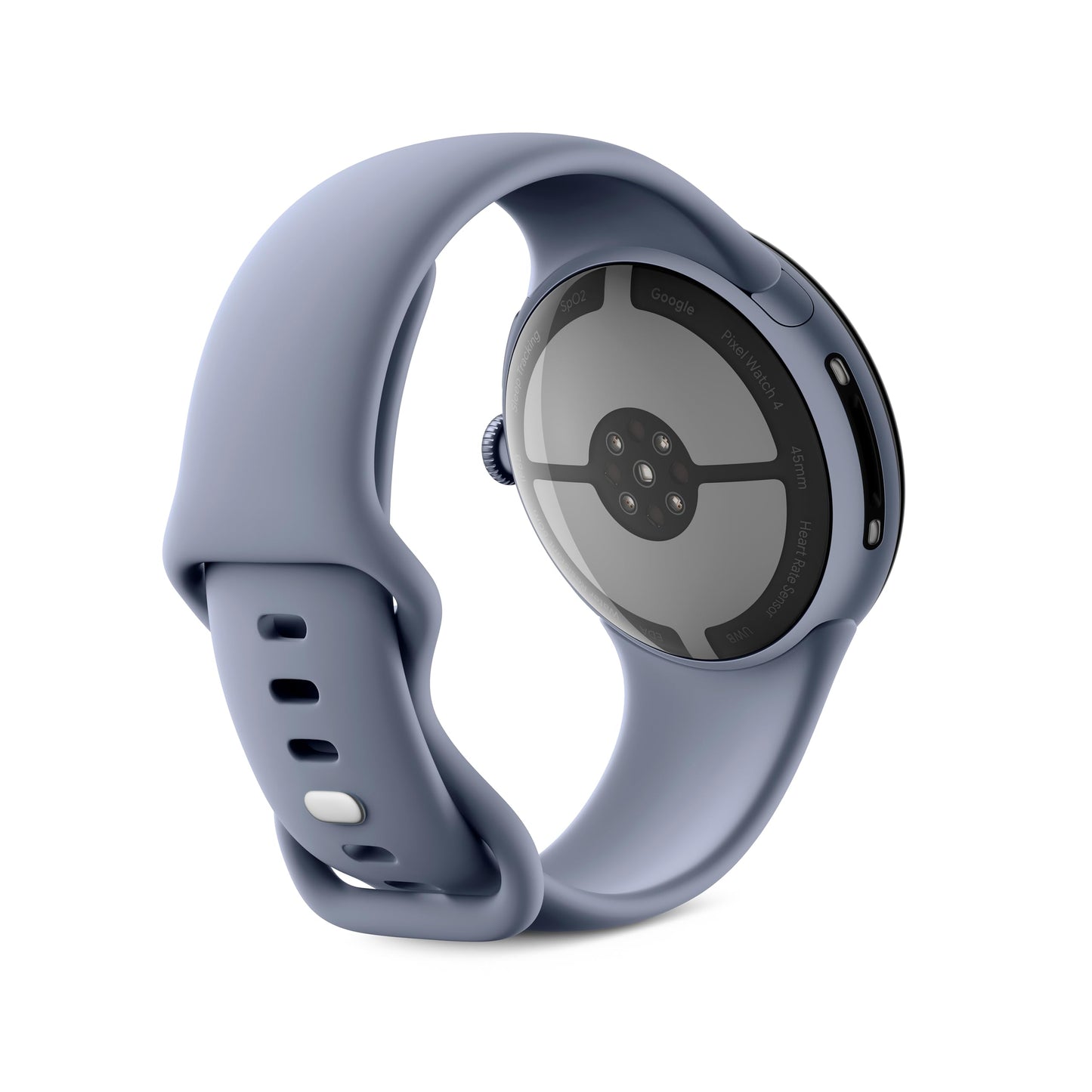 Google Pixel Watch 4 (45mm) - Android smartwatch with health and fitness tracking and Gemini support - Satin Moonstone aluminum body - Moonstone sports band - Wi-Fi