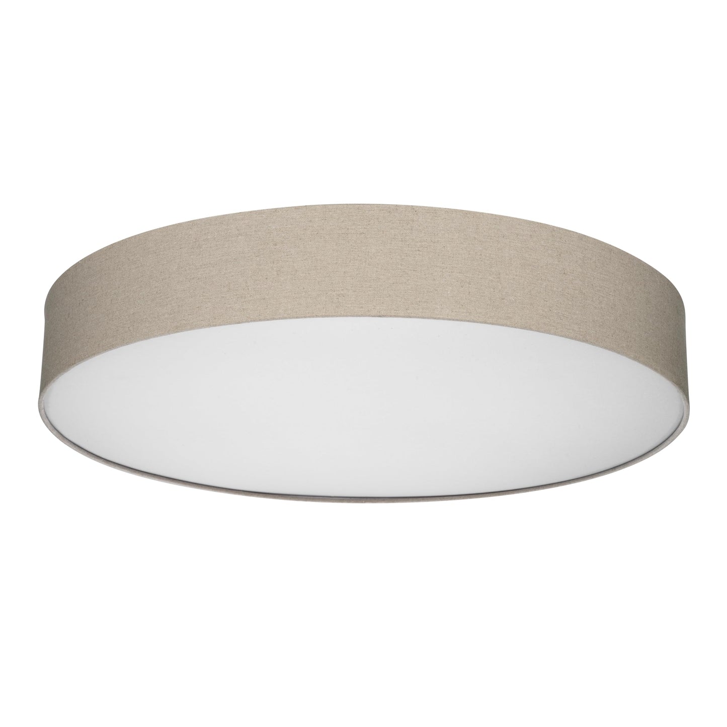 REV ceiling lamp - ceiling light for bedroom, living room & kitchen around 70cm with fabric lampshade in a vintage look, taupe - 2021117010