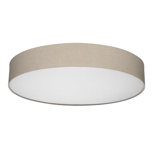 REV ceiling lamp - ceiling light for bedroom, living room & kitchen around 70cm with fabric lampshade in a vintage look, taupe - 2021117010