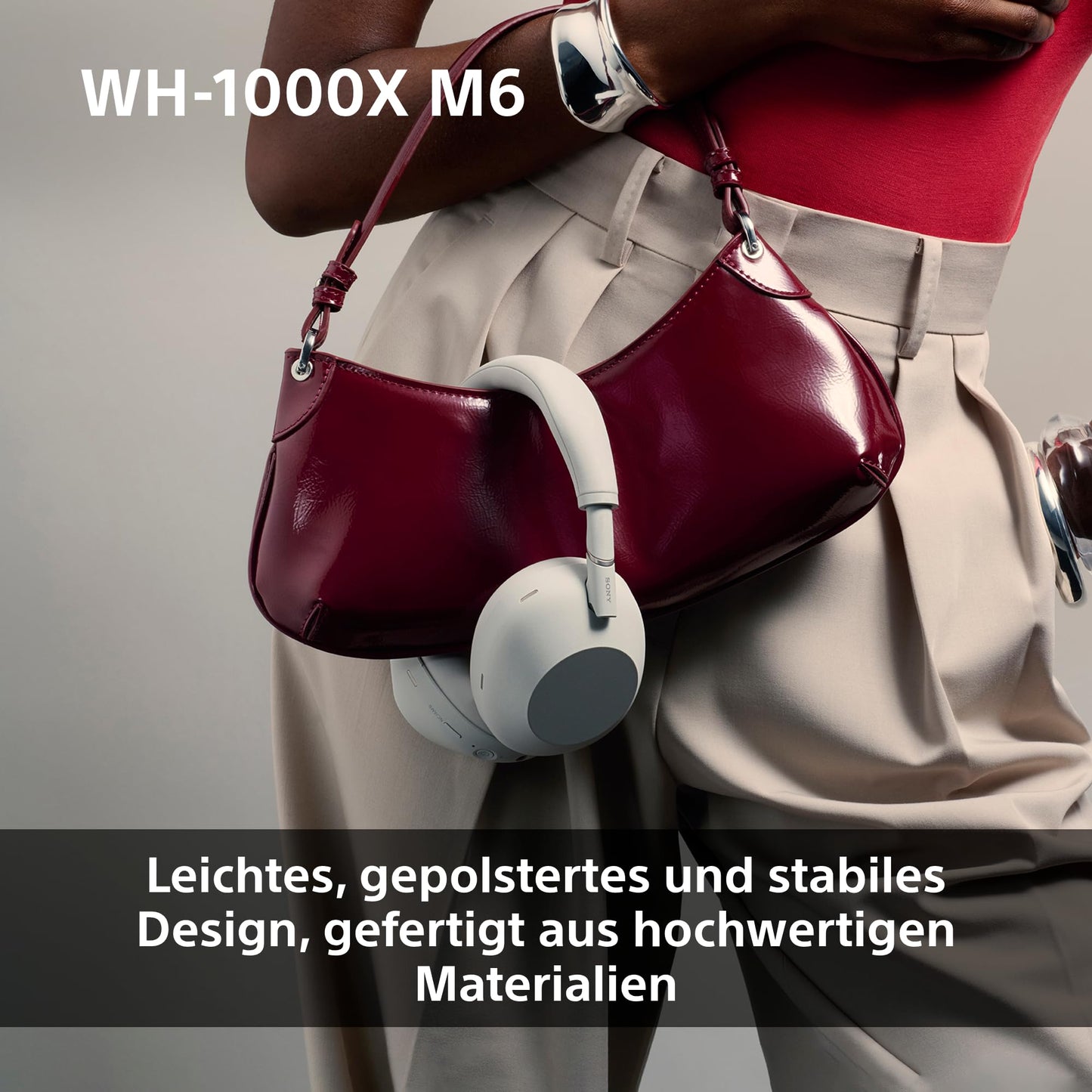 Sony WH-1000XM6 Wireless Noise Canceling Headphones, Signature Hi-Res Sound, Bluetooth Headphones, Comfort, Foldable Design, Magnetic Carrying Case, 30 Hour Battery NC On, iOS & Android - Silver - WH1000XM6S.CE7