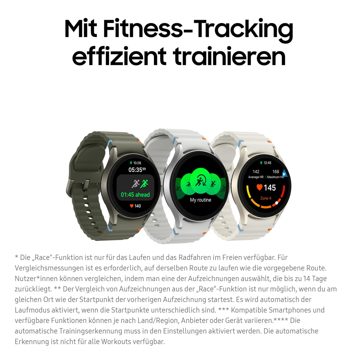 Samsung Galaxy Watch7 smartwatch, fitness watch, fitness tracker and activity tracker, 44 mm, LTE, silver, including 36 month manufacturer's warranty - SM-L315FZSADBT