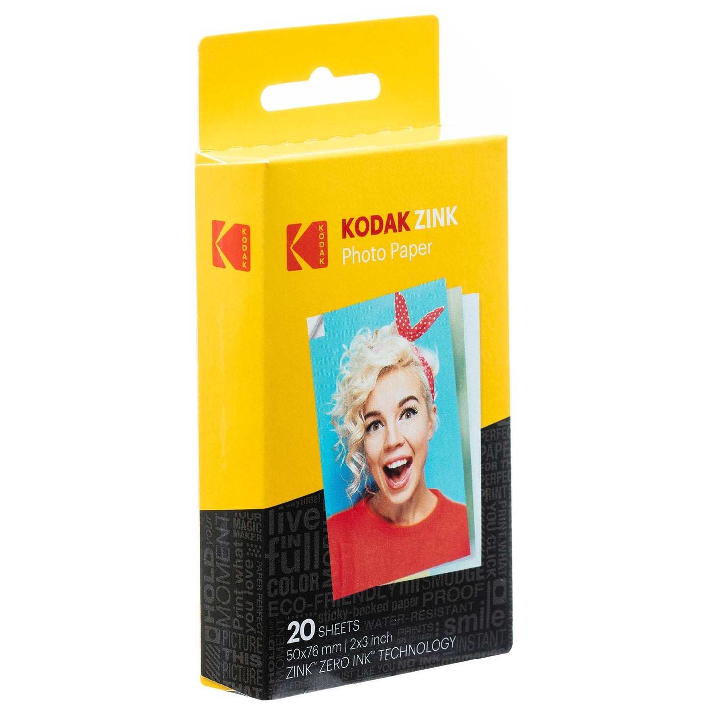 KODAK 2 x 3" (5.1 x 7.5 cm) Premium ZINK Adhesive Backed Photo Paper (20 Sheets), Compatible with Kodak Step, Step Slim, Printomatic, Printomatic+, Smile+, Step Touch - ROD-Z2X320