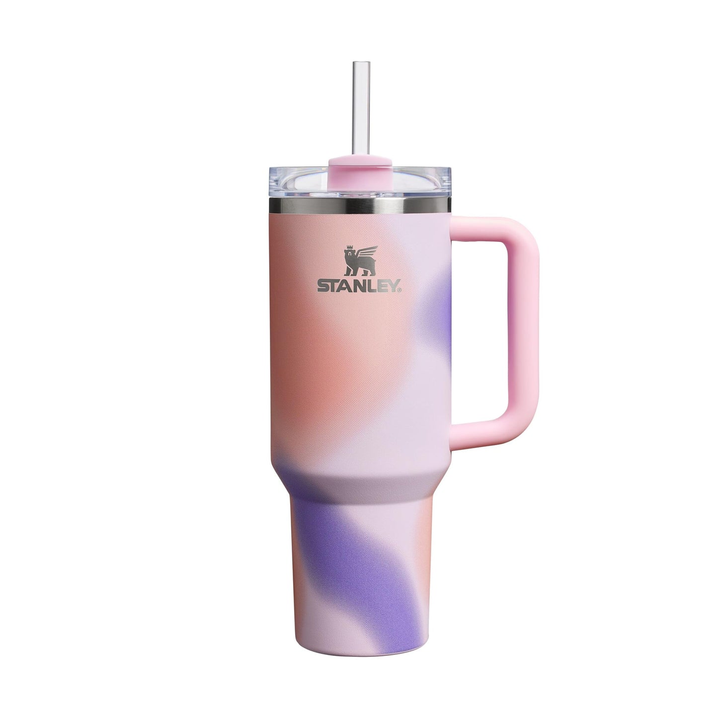 STANLEY 1913 Quencher H2.0 Flowstate Drinking Bottle with Straw 1.2L - Thermo Mug Cools for 11 Hours - 48 Hours Ice Cooled - Thermos Bottle BPA Free - Stainless Steel Drinking Cup - Rose Petal Motion - 100000115662