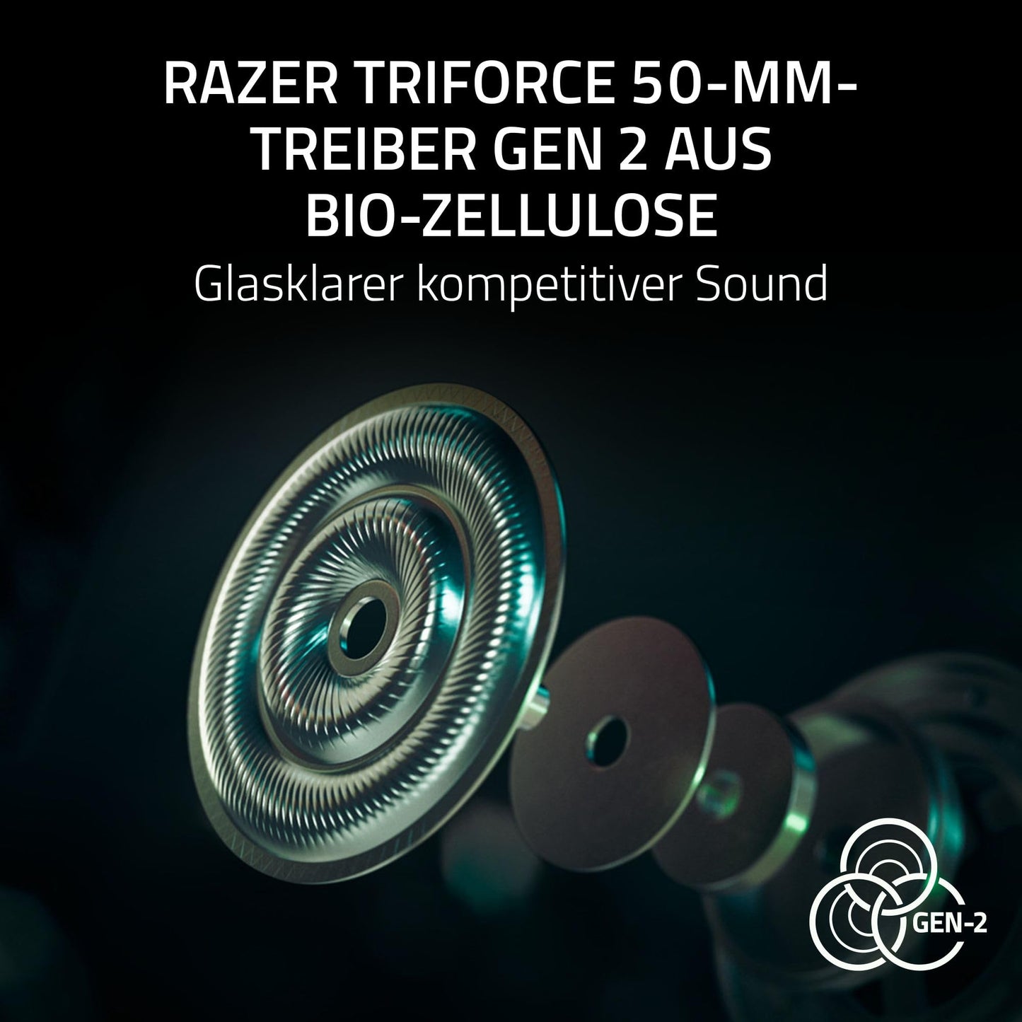 Razer BlackShark V3 Pro - Wireless e-sports headset with ANC noise cancellation - 50mm audio driver - Detachable microphone - Wireless 2.4 GHz & Bluetooth - FPS profiles - PC/Mac | Black - RZ04-05400100-R3M1
