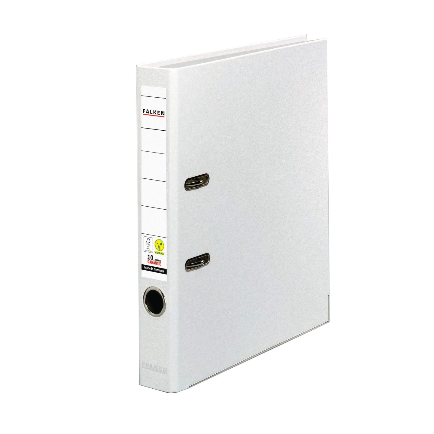FALKEN 5x PP-Color plastic folder 5 cm narrow DIN A4 white - 15047942