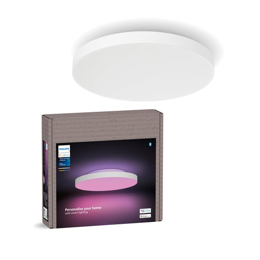 Philips Hue Datura Lumină de tavan Mică, 38,4 cm Diametru, Alb - 8720169277618