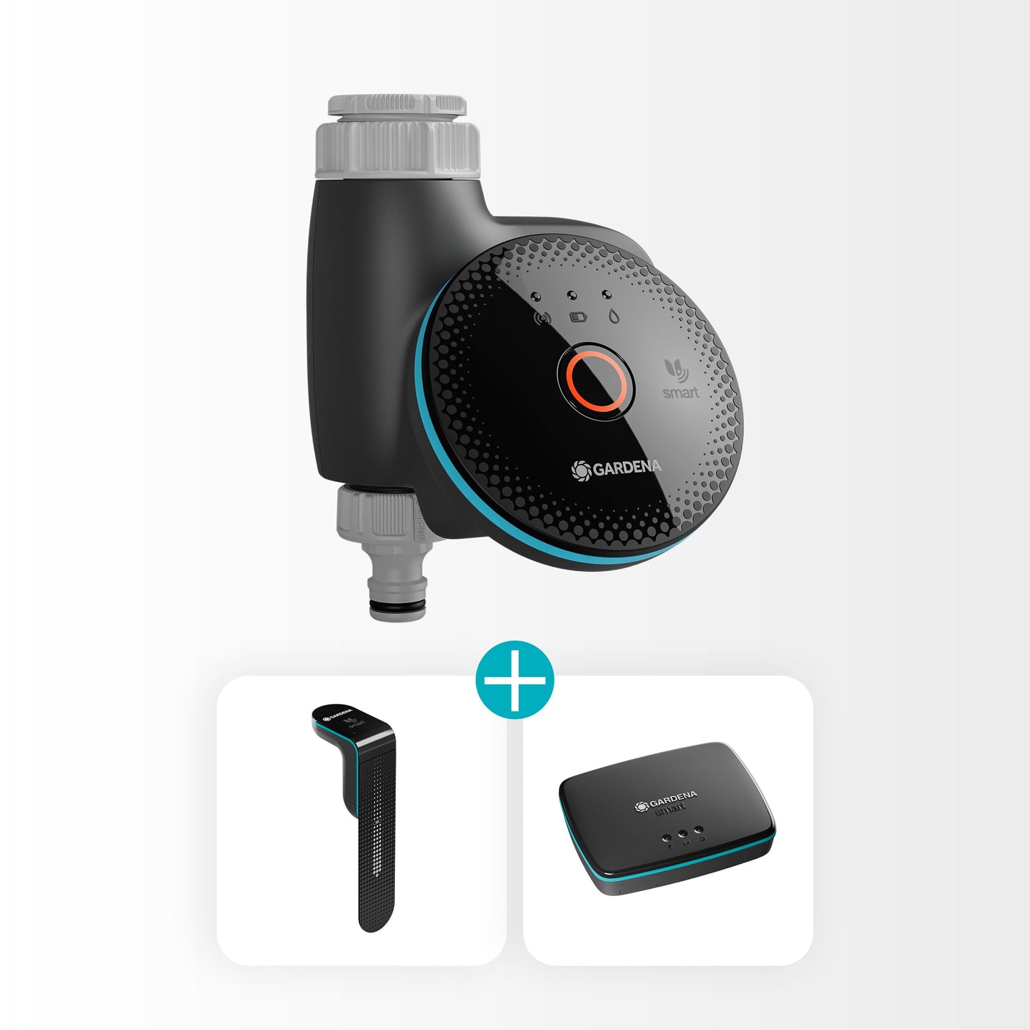 Gardena smart Sensor Control Set irrigation control; smart: data-controlled irrigation*, smart home integration*, soil moisture sensor included, high-quality valve technology (19045-20)
