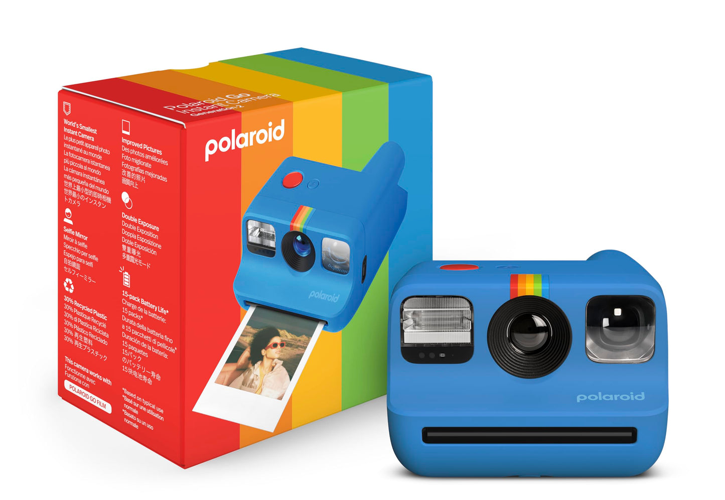 Polaroid Go Generation 2 - Instant Camera - Blue (9147) - Only compatible with Go Film