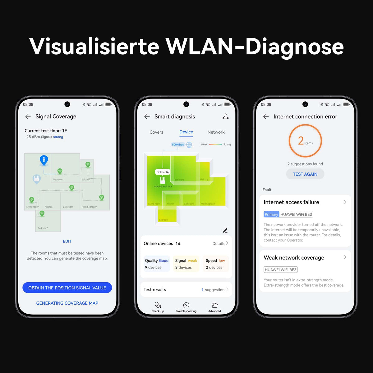 HUAWEI WiFi BE3 Pro, 3.6 Gbit/s Dual-Band WLAN 7, No DSL Function - YGJN-BE33