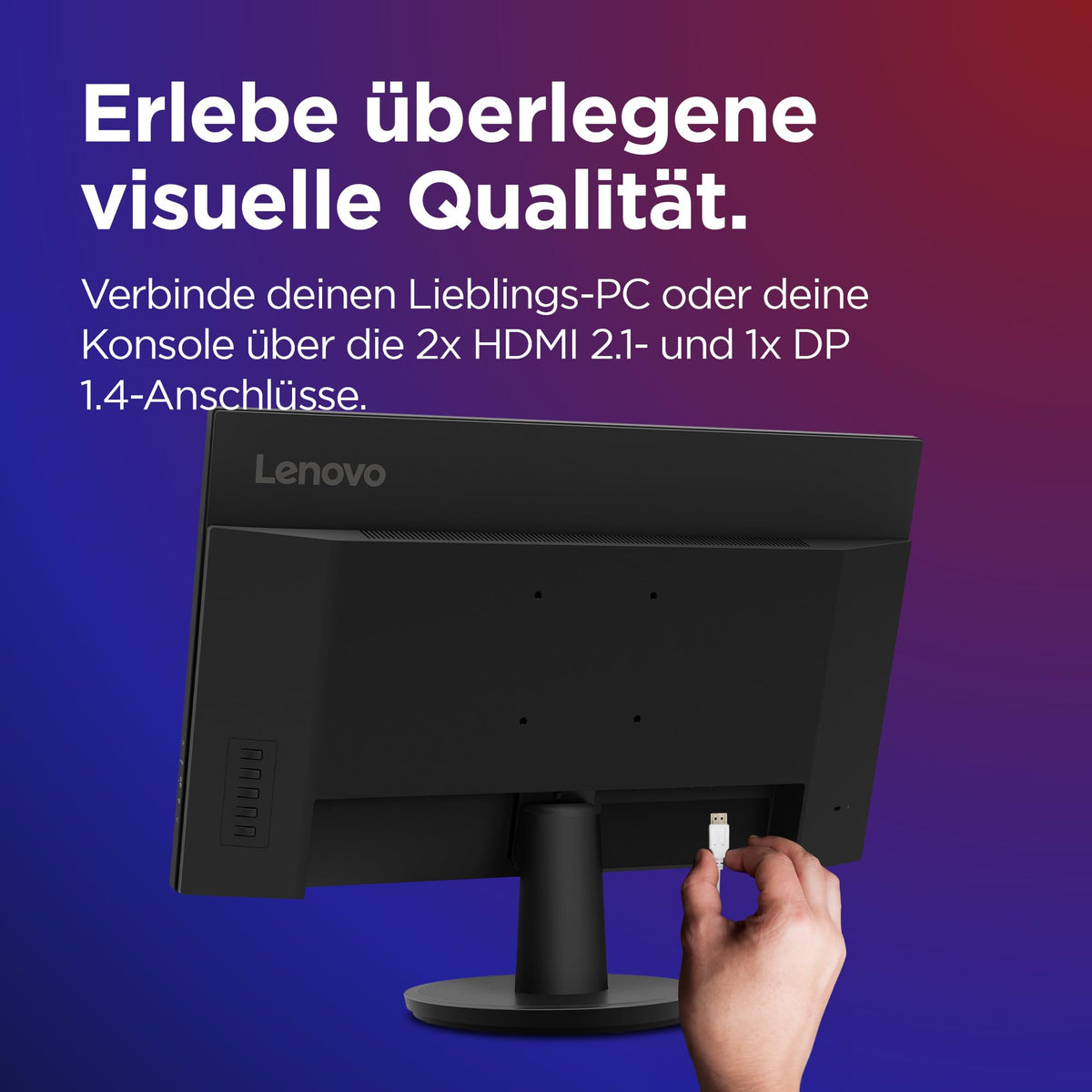 Lenovo Legion R27qe | Monitor de gaming QHD de 27" | 2560x1440 | 180Hz | 450 nits | timp de reacție de 0,5ms | HDMI | DisplayPort | AMD FreeSync | negru - 67C5GAC1EU